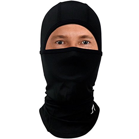 Balaclava Face Mask for Cold Weather (6-in-1): Best Winter Ski Mask for Motorcycle, ATV, Snowboard - Neck Warmer with Full Hood - Tactical Gear / Helmet Liner / Outdoor Accessories - Mens, Womens