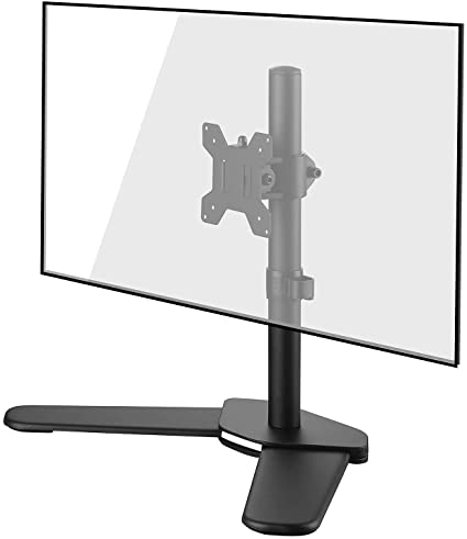 Monitor Arm Single, Monitor Arm Desk Mount for 13-27 inch Screens Height Adjustable Monitor Stands for Desks Free-Standing 360 Rotation VESA Mount Monitor Dtands, PC Monitor Stand ML6401