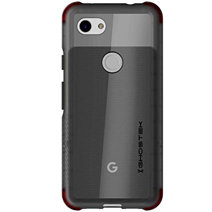 Ghostek Covert Slim Shock Absorbing Bumper Case Designed for Google Pixel 3a (2019) – Smoke | Scratch Resistant Clear Back – Raised Bezel for Extra Screen Protection