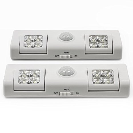 LED Concepts Wireless Motion Sensor Directional LED Night Light  Under-cabinet Light Battery-operated