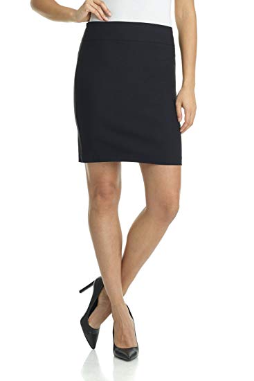 Rekucci Women's Ease In To Comfort Stretchable Above The Knee Pencil Skirt 19"