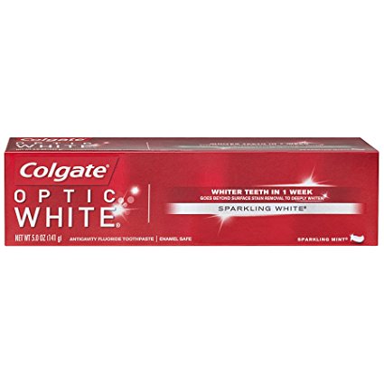 Colgate Optic White Toothpaste, Sparkling Mint, 5 Ounce