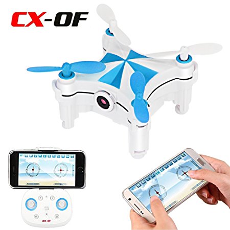Cheerson CX-OF Optical Flow Sensor Dance Entertainment Selfie 2.4GH 4CH 6 Axis iOS/Android APP Wifi Romote Control RC FPV Real Time Video Mini Quadcopter Helicopter Drone UFO with 0.3MP HD Camera