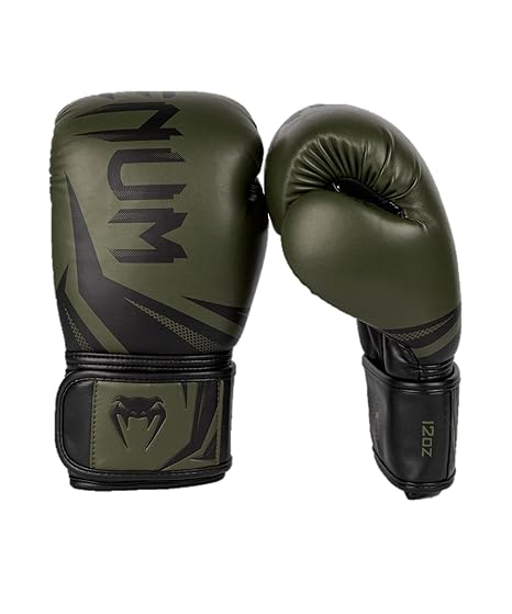Venum Challenger 3.0 Boxing Gloves - Khaki/Black-14 oz