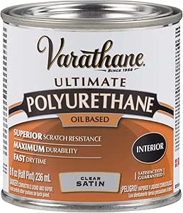 Rust-Oleum Varathane 9161H Oil-Based Ultimate Polyurethane, Half Pint, Satin Finish