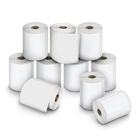 DYMO LW Extra-Large Shipping Labels for LabelWriter Label Printers, White, 4'' x 6'', 10 Rolls of 220 (2011999)