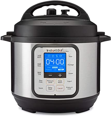 Instant Pot Duo Nova 7-in-1 Electric Pressure Cooker, Sterilizer, Slow Cooker, Rice Cooker, Steamer, Saute, Yogurt Maker, and Warmer, 3 Quart, Easy-Seal Lid, 12 One-Touch Programs