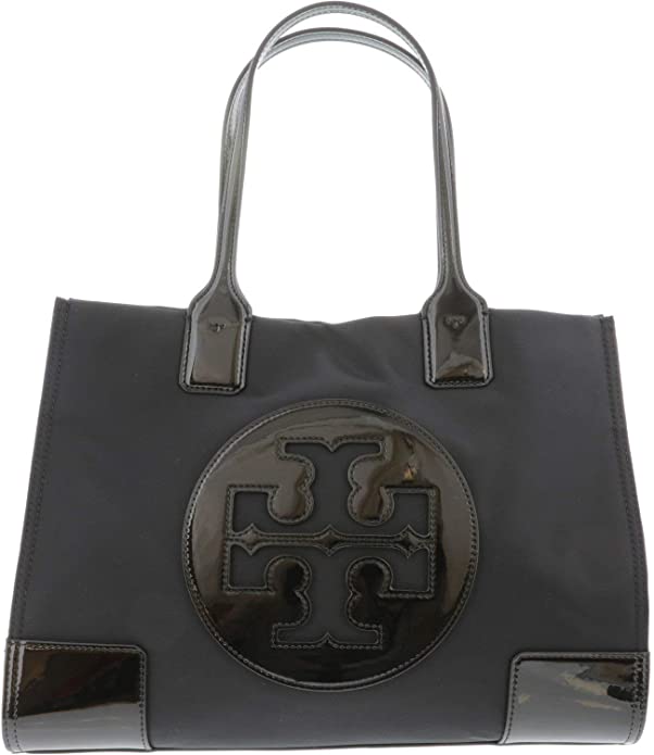 Tory Burch Ella Patent Mini Tote Black