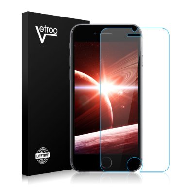 Vetroo Premium Real Tempered Glass Film Ultra Thin 9H Screen Protector for iPhone 6   Plus 5.5" Inches