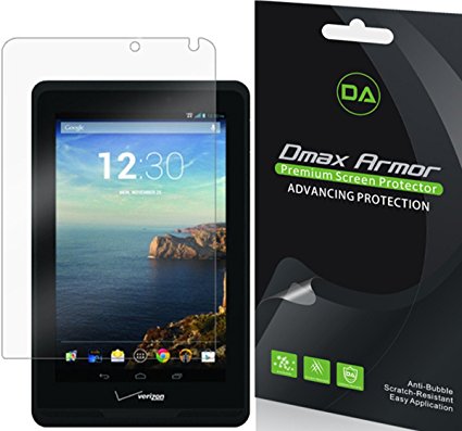 [3-Pack] Dmax Armor- Verizon Ellipsis 7 Screen Protector Anti-Bubble High Definition Clear Shield - Lifetime Replacements Warranty- Retail Packaging
