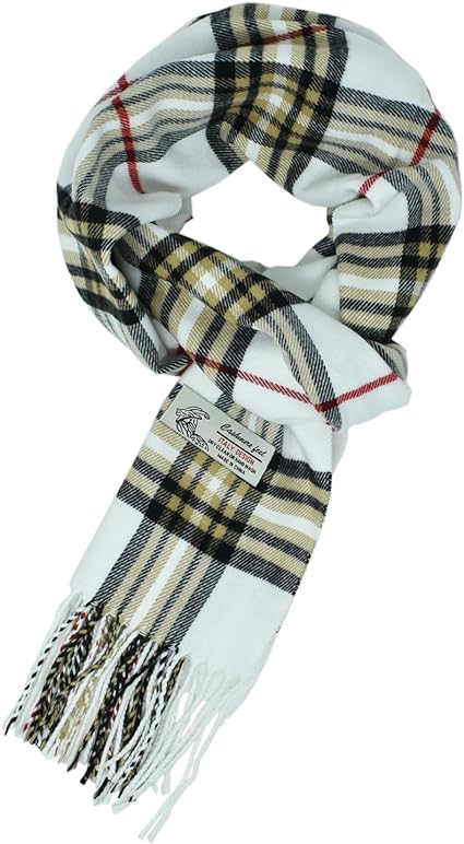 Glory Max Unisex Classic Tartan Plaid Winter Scarf Soft Cashmere Feel 72"x12"