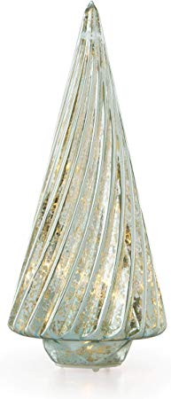 Lenox 887863 Wintery Woods Lit Mercury Glass Swirl Tree