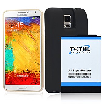 TQTHL Samsung Galaxy Note 4 [11800mAh] Extended Battery with NFC & Black Protection Cover Case (More than 3X Extra Battery Power) Fits All Versions of Galaxy Note 4 - Black [18 Month Warranty]