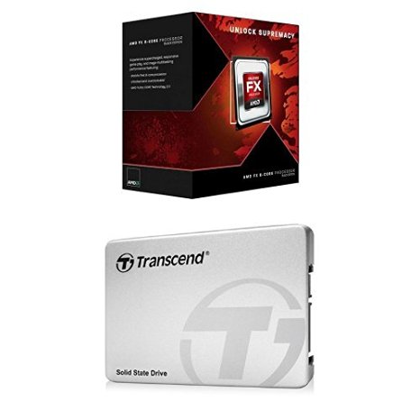 AMD FX-8350  FX-Series 8-Core Black Edition Processor & Transcend 256GB MLC SATA III 6Gb/s 2.5" Solid State Drive Bundle