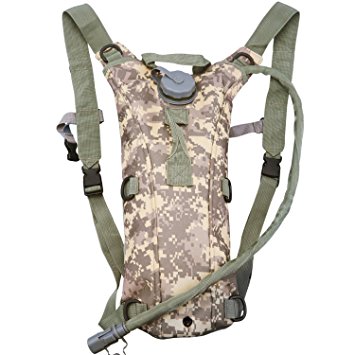 Sahara Sailor Hydration Pack Backpack W 2.5 Liter Water Bladder for Hiking, Biking, Running, Walking and Climbing