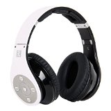 Bluedio R Plus Wireless Bluetooth Headphones with Micro SD Card Slot White