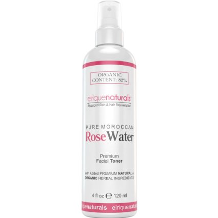 Rose Water Toner - Fresh Super- Hydrating Pure Rose Water Facial Toner Effectively Adjusts The pH Of Your Skin While Removing Remaining Oils Dirt And Dead Skin Cells Rose Water For Skin Leaves Your Skin Smooth And Silky Soft Moroccan Rose Water Toner 4 OZ