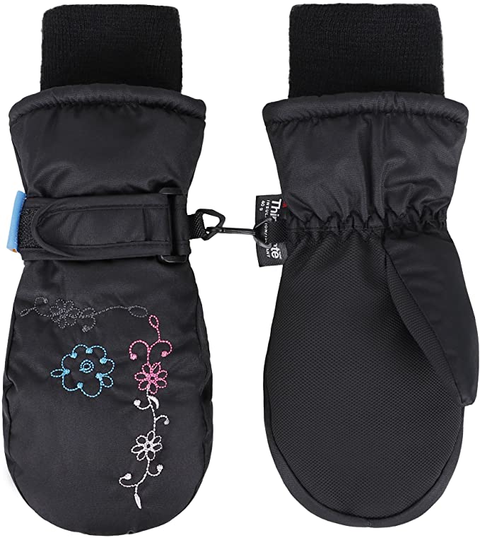 Simpli Kids Children's Winter Waterproof Ski Mittens,Animal