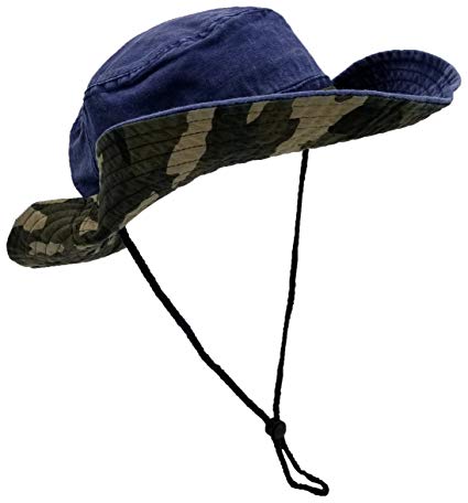 Outdoor Summer Boonie Hat for Hiking, Camping, Fishing, Operator Floppy Military Camo Sun Cap for Men Women