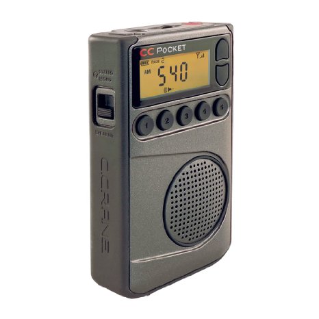 C Crane CC Pocket AM FM and NOAA Weather Radio with Clock and Sleep Timer
