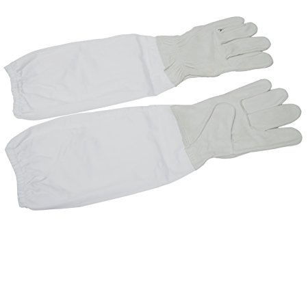 New XL Extra Large Beekeeping Gloves, Goatskin Bee Keeping with vented sleeves from VIVO (BEE-V103XL)