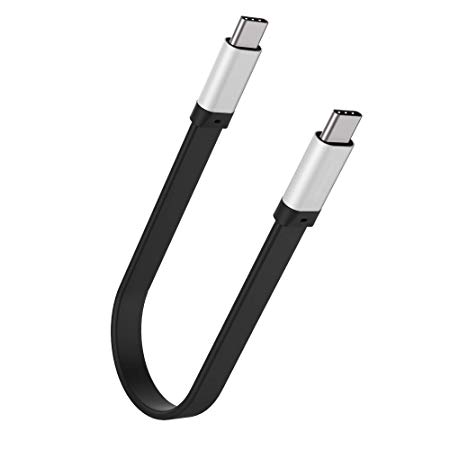 USB C to USB C Cable 0.72ft Gen 2 10Gbps Fast Charging Type C Data Transfer Short Cable for Samsung Galaxy S8, S9, S10,T5 LaCie SSD, MacBook Pro, iPad Pro 2018