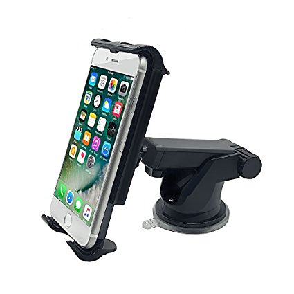 Dashboard Cell Phone Mount Holder, GRANDTAU Universal Windshield Car Air Vent Phone Cradle for iPhone 7/7 plus/6/6s/6 Plus/6s Plus, Samsung S6/S7/S7 edge, Nexus 5X/6/6P, Tablets and Other Smartphones