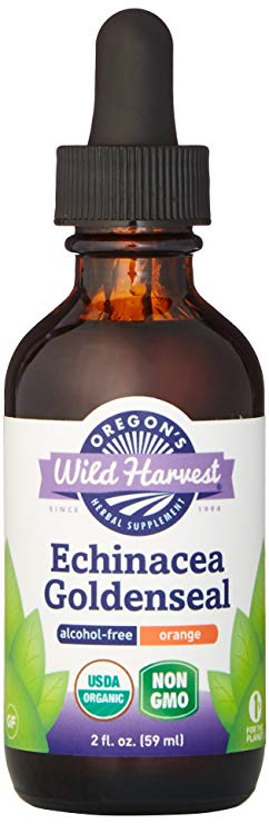 Oregon's Wild Harvest Echinacea Goldenseal Orange Organic Extract, 2 Fluid Ounce