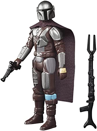 Star Wars Retro Collection The Mandalorian (Beskar) Toy 3.75-Inch-Scale The Mandalorian Collectible Action Figure, Accessories