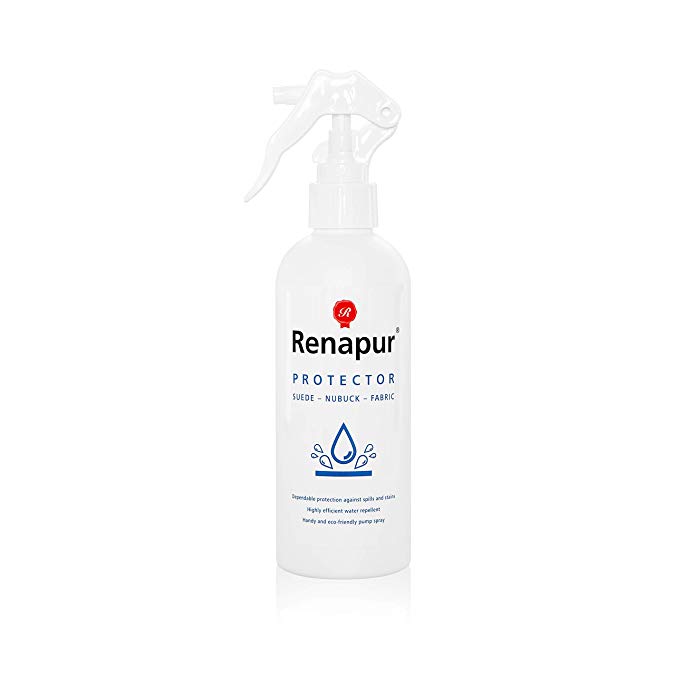 Renapur Suede & Fabric Protector 250ml - Waterproof and protect suede, nubuck, fabric, cotton, shoes, trainers, boots and more