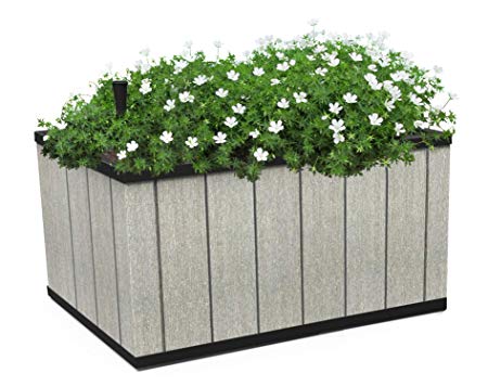 Keter 240958 Sequoia Planter Box, Medium Grey