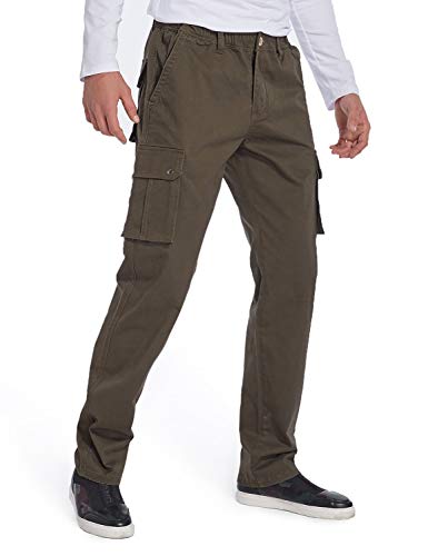 Eaglide Men's Relaxed Fit Elastic Cargo Pant, Mens Pockets Cotton Tactical Pants