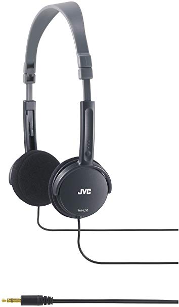 JVC HA-L50B BLACK Foldable Lightweight Stylish Headphones HAL50