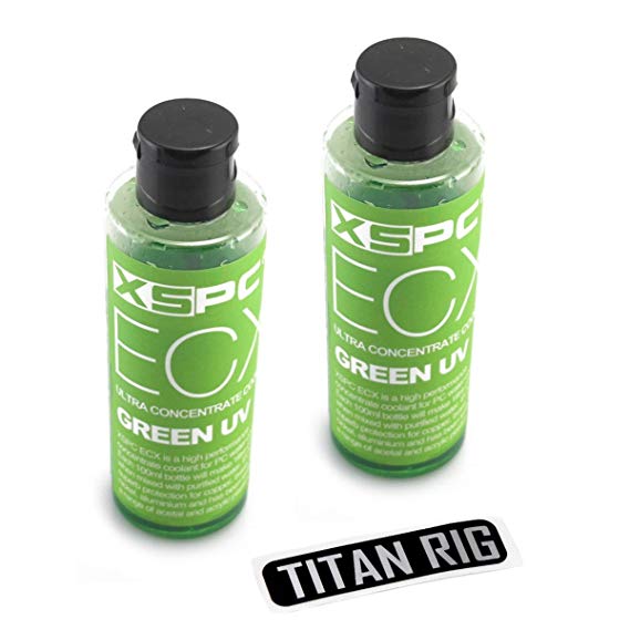 XSPC ECX Ultra Concentrate Coolant, Green UV, 2-Pack