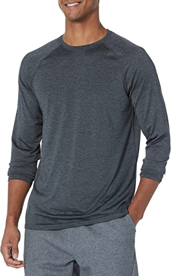 Amazon Essentials mens Tech Stretch Long Sleeve Tee