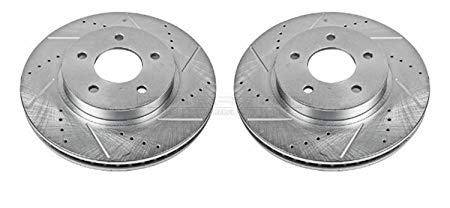 Power Stop AR8271XPR Front Evolution Drilled & Slotted Rotor Pair