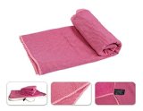 FiveJoy Skidless Yoga Towels with Yoga Sandbags - 72 X 25 - 100 Microfiber - Silicone Anti Skid Layer Providing Great Grip of Yoga Mat - Having Pocket on Each End To Tuck Mat Into - Must-Have Yoga Equipment - Best for Hot Bikrma Yoga
