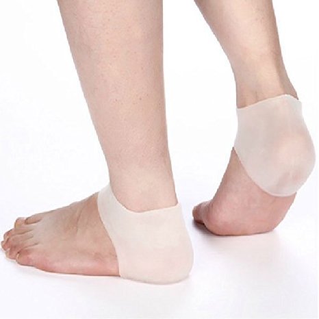 Silicone Gel Heel Protector Soft Socks for Hard Cracked Dry Skin- One Pair- Moisturizing Protector
