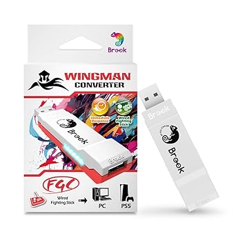 Brook Wingman FGC converter - An Arcade Joystick Converter, Built for PS5 Fighting Games, Supports Street Fighter 6