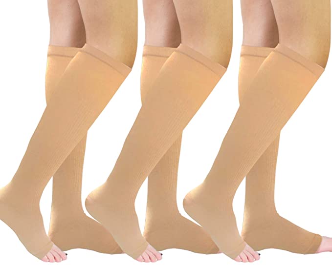 Calf Compression Sleeves - Leg Compression Socks for Runners, Shin Splint, Varicose Vein & Calf Pain Relief