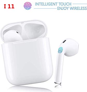 ORANGE I11 Bluetooth Wireless Earbuds Noise Canceling Sports Headphones with, Waterproof TWS Stereo Earphones in-Ear Built-in HD Mic Headsets for iPhone I7S I8 I9 I11Android Apple Airpod