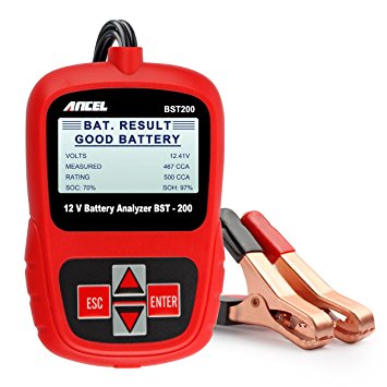 Ancel Next Generation Battery Tester BST200 Battery Analyzer with Portable Design Directly Detect Bad Cell Battery