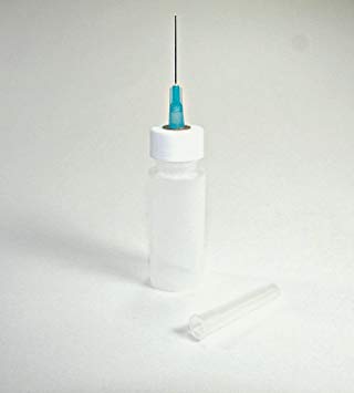 Gaunt Industries HYPO-2005 - Gun Oil Lubrication Applicator - 1/2 Ounce Clear Round Plastic Bottle with 25 Gauge Blunt Needle - Precision Oil Dispenser