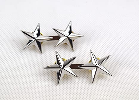 Repro WWII US Army Officer 2 Stars Major General Rank Badges Pin