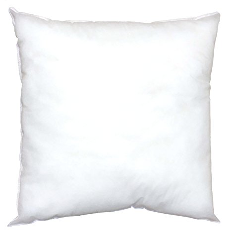 Pillowflex Indoor / Outdoor Non-woven Pillow Form Insert for Shams or Decorative Pillow Covers (22 Inch By 22 Inch)