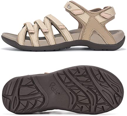 Viakix Hiking Sandals Womens – Comfortable Athletic Stylish Sandal, for Hiking, Outdoors, Walking, Water, Trekking, Sports