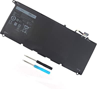 XPS 13 9360 Battery for Dell XPS 13-9360 13-9360-D1605G 13-9360-D1609 13-9360-D1505 13-9360-D1509 13-9360-D1705 13-9360-3591SLV Series PW23Y P54G002 TP1GT RNP72 0RNP72 0TP1GT 7.6V 60WH