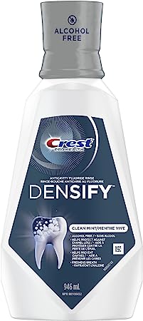 Crest Pro-Health Densify Mouthwash, Strengthens Tooth Enamel and Prevent Cavities, Alcohol Free, Clean Mint, 946 mL