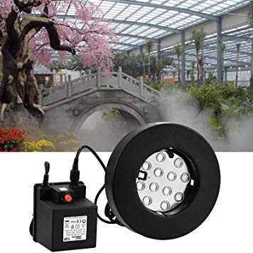 VEVOR 12 Head Ultrasonic Mist Maker Fogger 3.5A36V 350W Mist Maker Fogger Air Humidifier w/Transformer Accessories for Industrial Scenic Agriculture Greenhouse Hydroponics Garden/Lawn/Pond