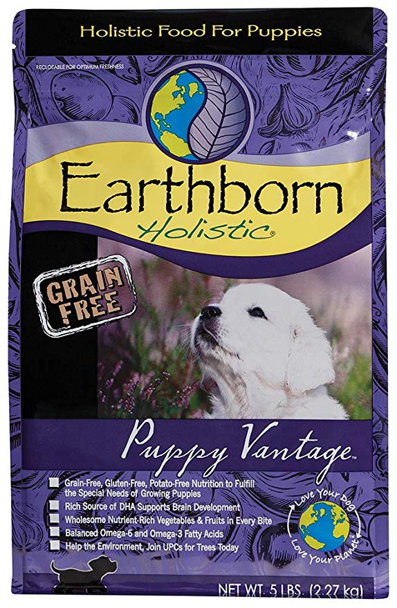 Earthborn Holistic Puppy Vantage Grain Free Dry Dog Food, 5 Lb.